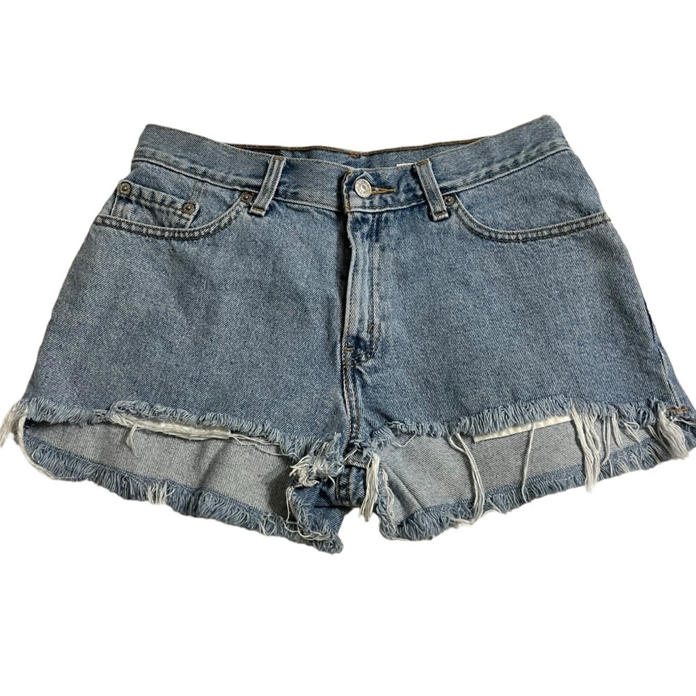 Vintage Levi’s Denim Raw Edge Shorts Size Jrs. 9